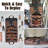 Heavy-Duty Waxed Canvas Tool roll, 15-Pockets Tool Wrap Roll