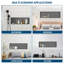 Niche de douche en acier inoxydable 37 po x 13 po, noir bronze-2070537429-2070537430