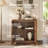 Simms 35" Modern Sideboard Buffet Cabinet - Brown Walnut