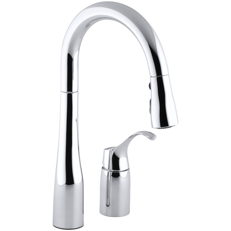 Simplice Pull-down Bar Sink Faucet with Three-function Sprayhead