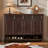 Retro large storage furniture shoe cabinet