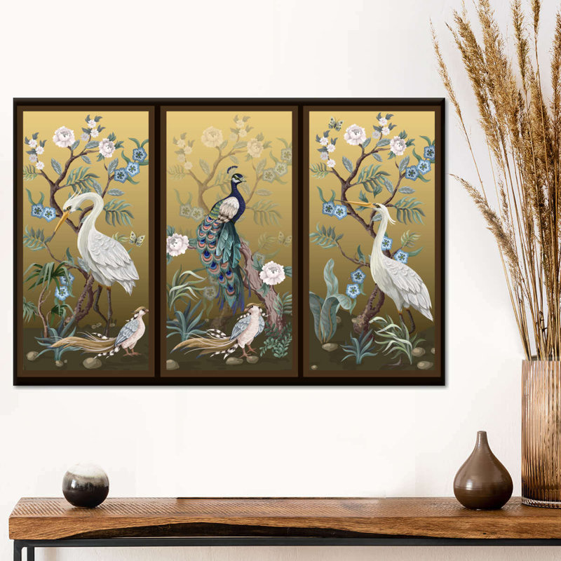 Elegant Birds Canvas Print, 34" H x 51" W x 1.25" D