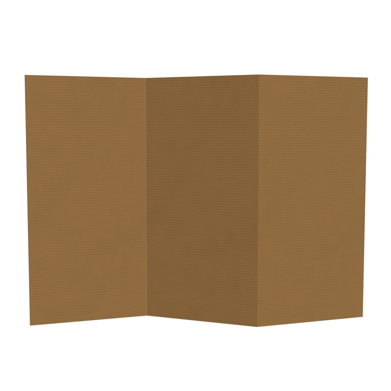 Paravent en carton Kuuda High, Brun, 3, 3 pi