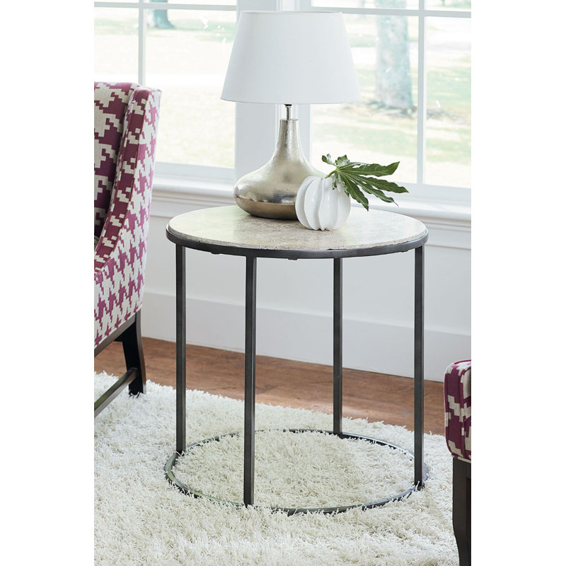 Kressley Stone Top End Table