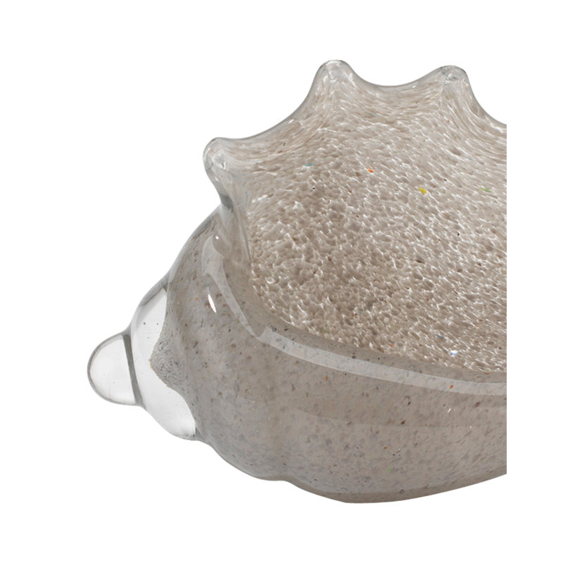 Triton Shell Blown Glass, Gray