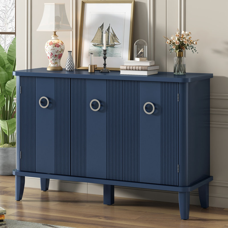 Armoire minimaliste moderne en bois massif Acesen | 3 portes en acacia massif pour le bureau à domicile, le couloir et le vestibule