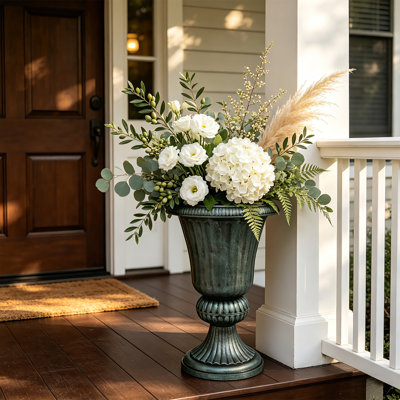 Urn Planter Flower Pot Vase Indoor Outdoor Garden Plant Container Front Column Wedding Pot Decor