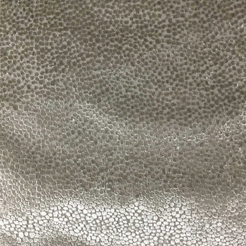 Tuscany-Florence Dots Burnout Velvet Fabric, Palza Taupe
