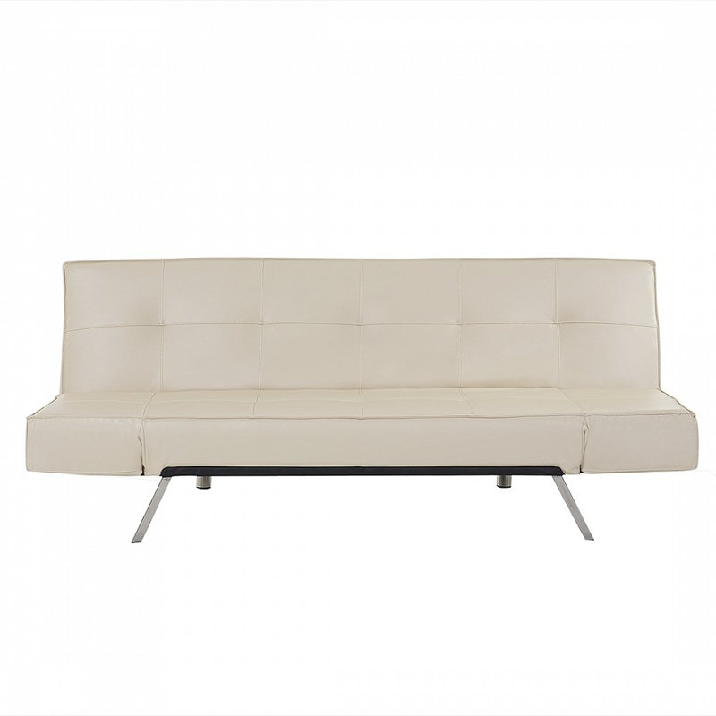 Faux Leather Sleeper, Beige