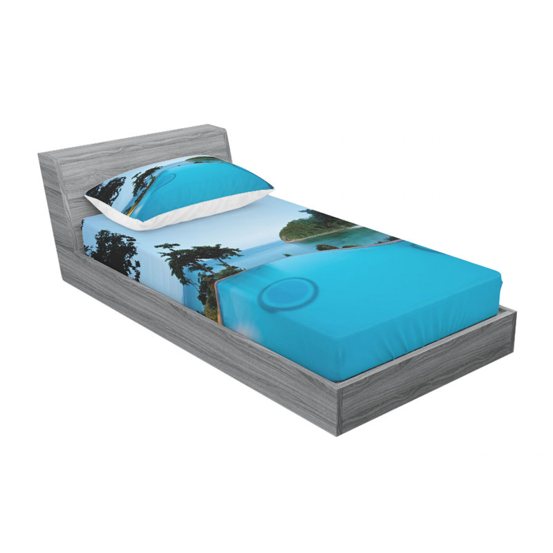 Microfiber Sheet Set, Twin Sheet Set with Fitted Sheet