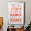 «Donuts», reproduction encadrée de qualité supérieure, prête à être accrochée-532954132-532954133