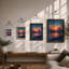 Sunset Over Calm Waters Coastal - Print-1053357831-1053357828