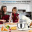 HOWORK 5L 1500W Tilt-Head Food Mixer, 10 Speed  & Pulse Kitchen Stand Mixer with Dishwasher-Safe Dough Hook, Flat Beater, Whisk, Splash Guard for Home Baking-118677981