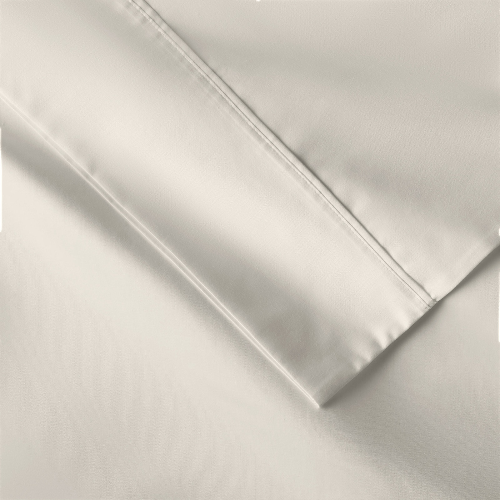 Danfield Cotton Pillowcase, Standard, Ivory