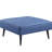 2 - Seat Adjustable Blue Fabric & With Kd Back Legs, Tight Cushion, 17" Height, 25" Armrest Height Pocket Coil Seat, Button , Convertible Function