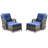 Bonia Makennah Swivel rocking Patio Chair with Cushions and Ottoman-93589126-114743485