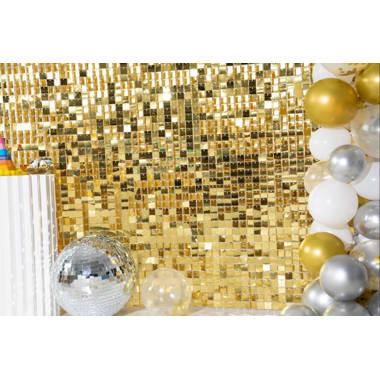 FashionSecretsLLC 36 6x6 Ft Shimmer Sequins Wall Panels Backdrop Party  Decoration