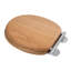 Croydex Rutland Flexi-Fix Soft Close Wooden Toilet Seat