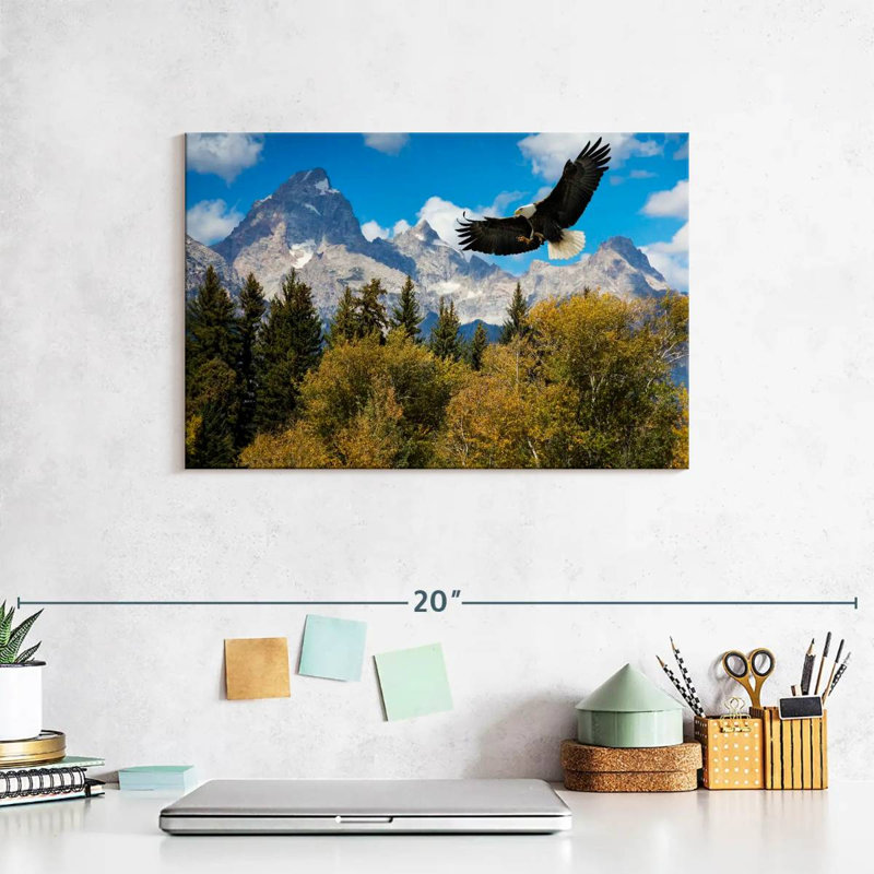 Grand Teton Eagle, 8" H x 12" W