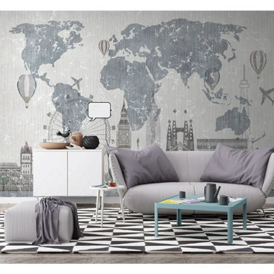 Geometric Wall Mural