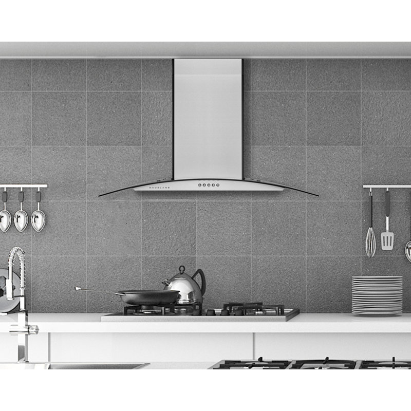30" Stainless Steel Convertible Wall Mount Range Hood with Charcoal Filter