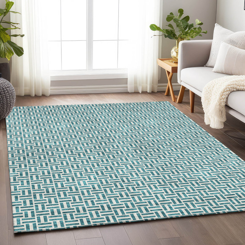 Maliana Machine Washable Indoor/Outdoor Area Rug, Rectangle 8' x 10'
