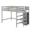 Lit mezzanine double avec garde-robe-76441297