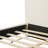 3-Pieces Queen Bedroom Set, 1 Queen Upholstered Platform Bed and 2 Nightstands with Waterproof Tabletop