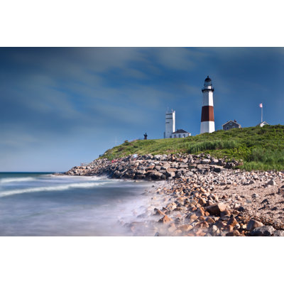 Montauk Point - The End - Wrapped Canvas Print
