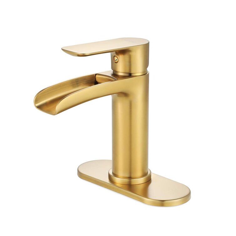 Mineral Tall Basin Mixer - Brushed Brass