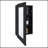Stylish 25.7" H X 15.7" W Narrow  Mirror Medicine Cabinet, One Door With Three Interior Shelves For Bathroom, Kitchen -1584198634