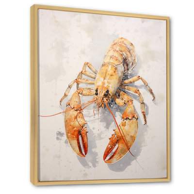 «Homard broutant I» sur toile