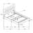 James Black Upholstered Queen Panel Bed-625711034
