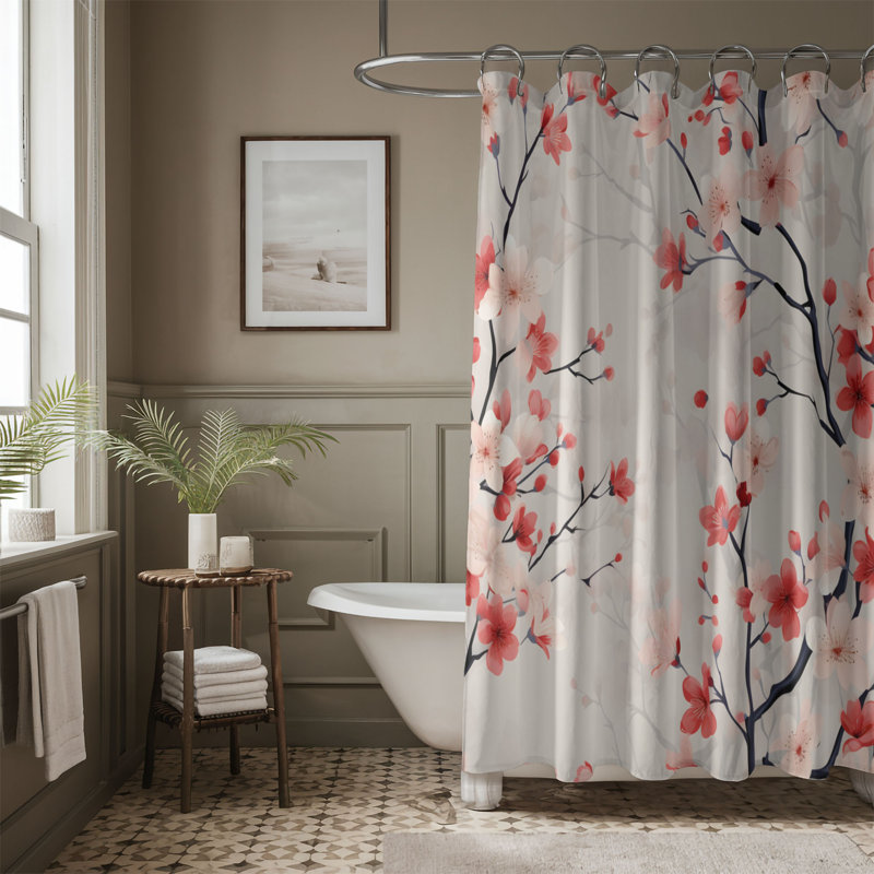Rideau de douche Blossom Grace - Premium, H 74 po x l 71 po