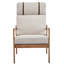 Fauteuil rembourré gris-1608443133