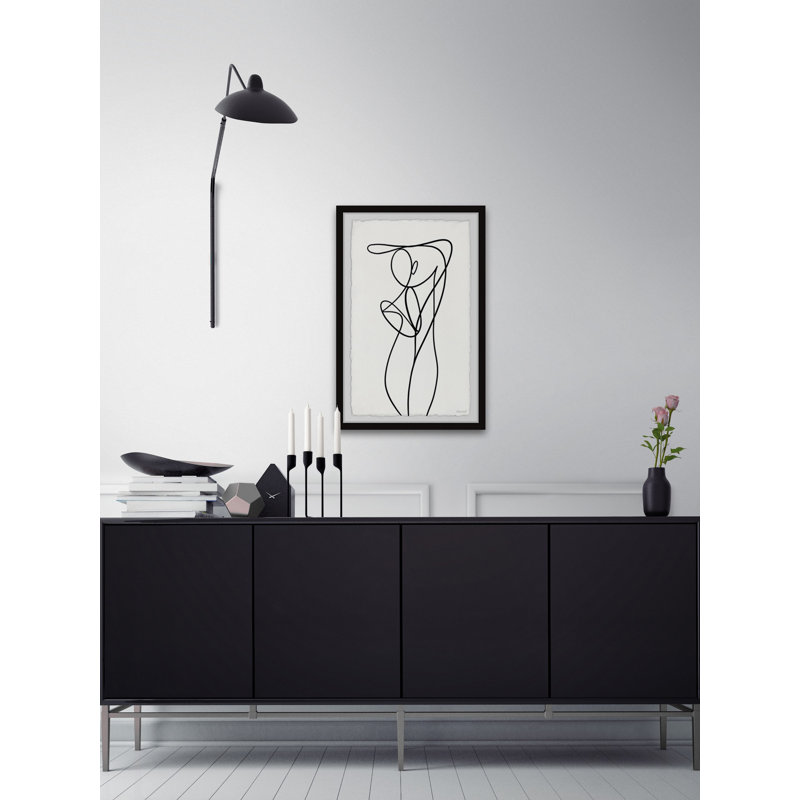 Body Outline - Single Picture Frame Painting, 30 cm H x 20 cm W