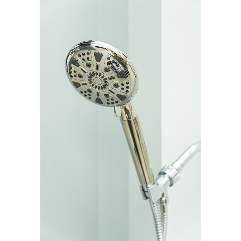 Douche à main 9 fonctions Kingston, Nickel poli