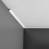 5/8 in x 5/8 in x 78-3/4 in Primed White Plain Polyurethane Crown Moulding