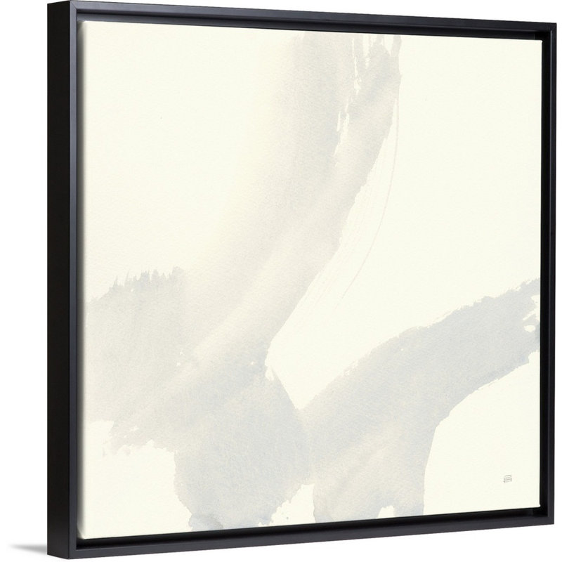 Impression d’art graphique sur toile, Cadre flottant noir, H 38 po x l 38 po x P 1,75 po
