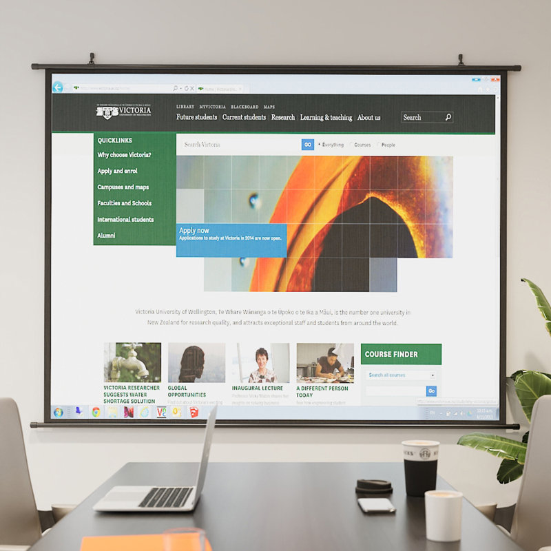 Inbox Zero Electric Projector Screen Projector Screen