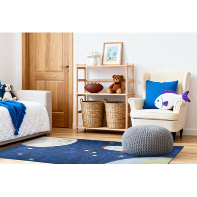 Tapis bleu Trym