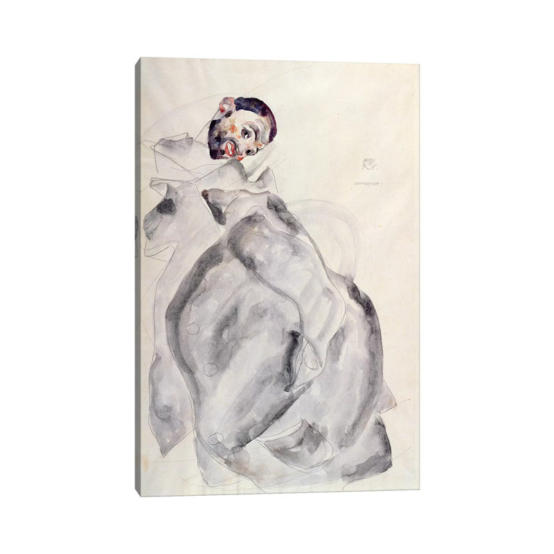 Prisoner by Egon Schiele - Wrapped Canvas Painting, 101.6cm H x 66.04cm W x 1.91cm D
