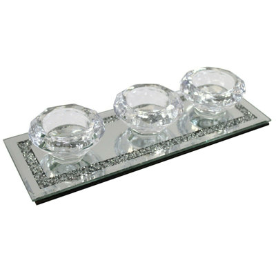 Glass Tabletop Tealight Holder
