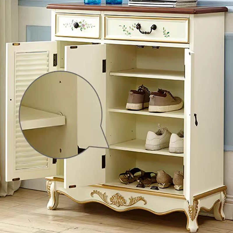 Banc de rangement beige en bois manufacturé, H 41,34 po x l 36,02 po x P 13,78 po