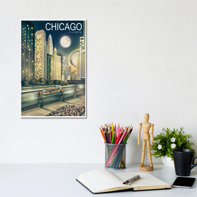Chicago II 1 Piece Wrapped Canvas Wall Art