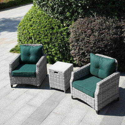 Juwaan 2 - Person Patio Conversation Set with Cushions