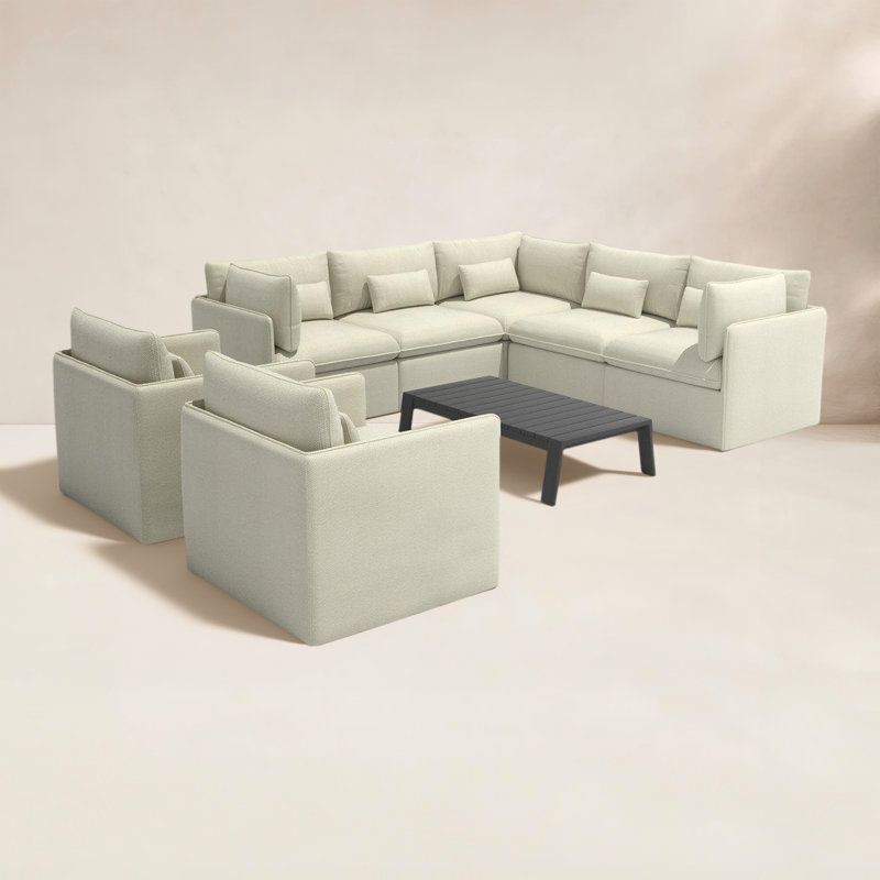 Ensemble de sièges multi-chaises 8 pièces Valliere