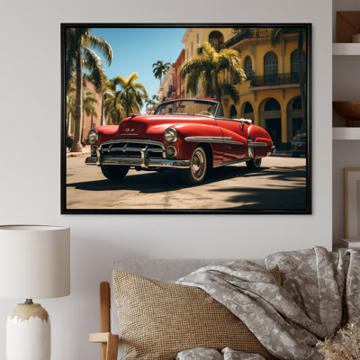 «Miami Cuban Car Influence», reproduction d'art sur toile