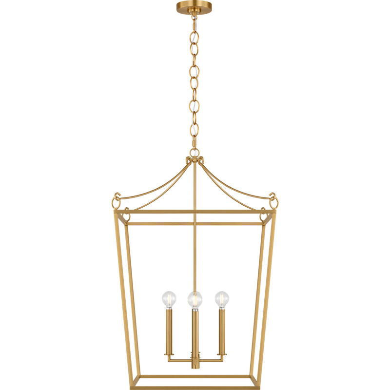 Carlyle Lantern, 4, 98" H x 21" W  x 21" D, Burnished Brass