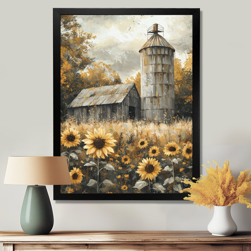 Djames - Floral Canvas Prints, Noir, noir, noir, noir, H 20 po x l 12 po, Reproduction encadrée sans passe-partout